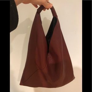 MM6 Maison Margiela Triangle Tote leather
